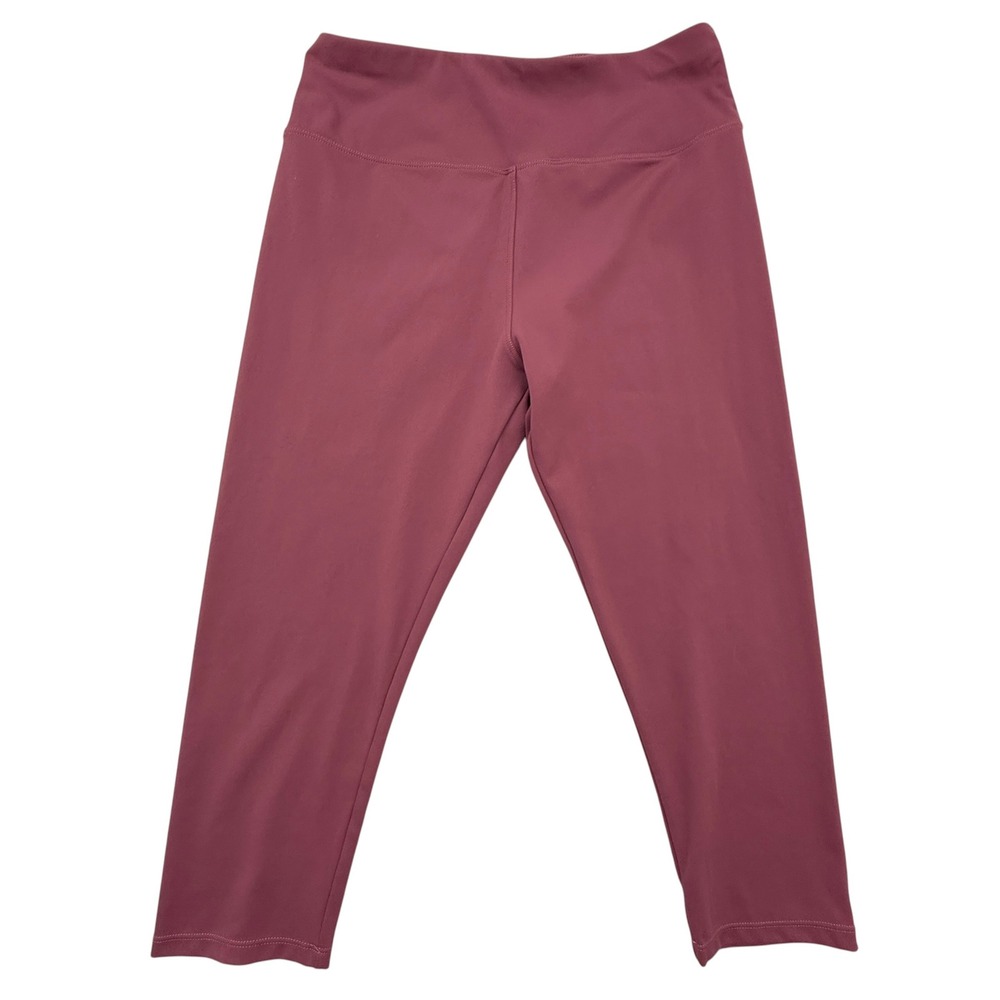 IUGA Leggings Women Medium Burgundy Activewear High‎ Waisted Hidden Pocket Capri